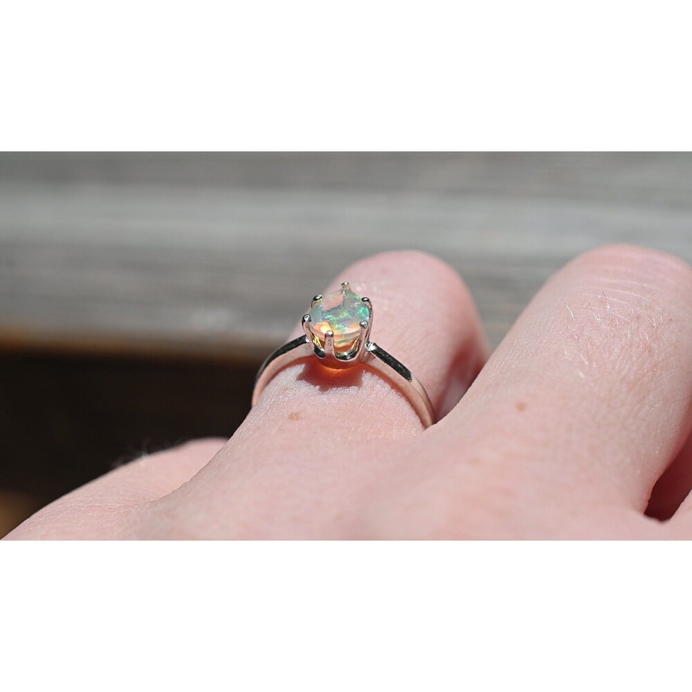 opal ring, unique opal ring, alternative engagement ring  jewelry for her, birth